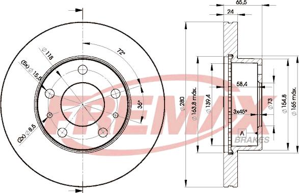 FREMAX BD-4681 - Brzdový kotúč parts5.com