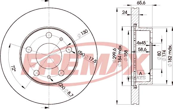 FREMAX BD-4682 - Тормозной диск parts5.com