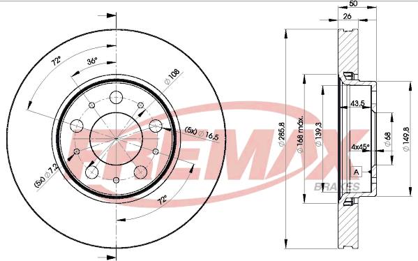 FREMAX BD-4046 - Piduriketas parts5.com