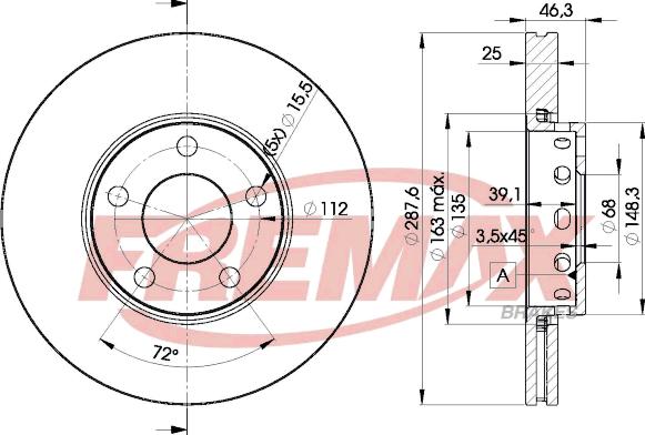 FREMAX BD-4063 - Kočioni disk parts5.com