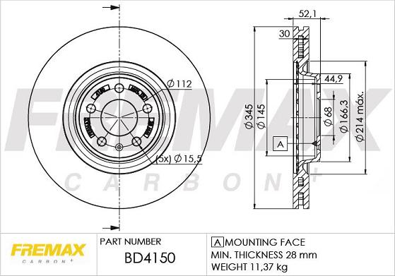 FREMAX BD-4150 - Disc frana parts5.com