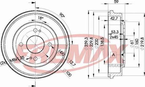 FREMAX BD-4726-KT - Zavorni boben parts5.com