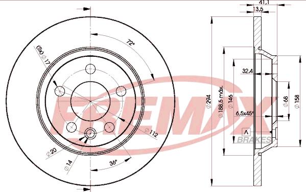 FREMAX BD-5609 - Piduriketas parts5.com