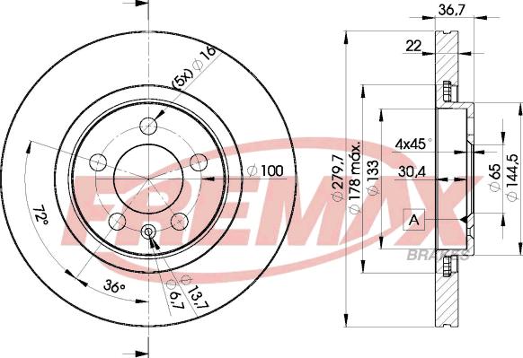 FREMAX BD-5603 - Disc frana parts5.com