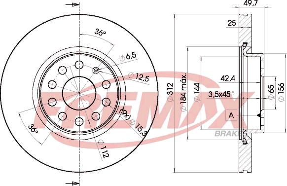 FREMAX BD-5618 - Disc frana parts5.com