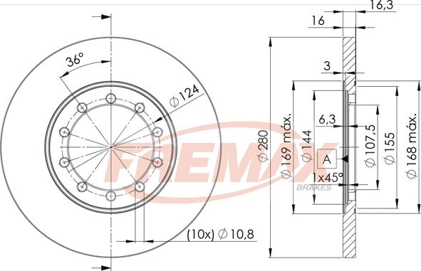 FREMAX BD-5631 - Disque de frein parts5.com