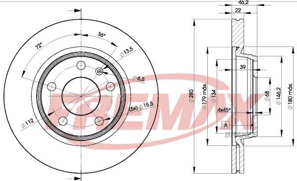 FREMAX BD-5301 - Δισκόπλακα parts5.com