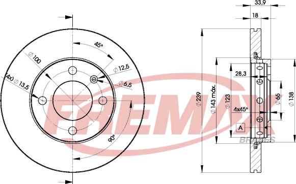 FREMAX BD-5303 - Disc frana parts5.com