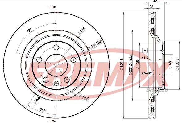 FREMAX BD-5314 - Disc frana parts5.com