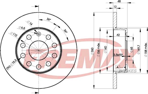 FREMAX BD-5310 - Disc frana parts5.com