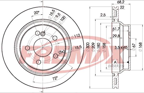 FREMAX BD-0910 - Tarcza hamulcowa parts5.com