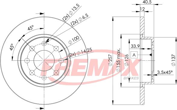 FREMAX BD-0918 - Disc frana parts5.com