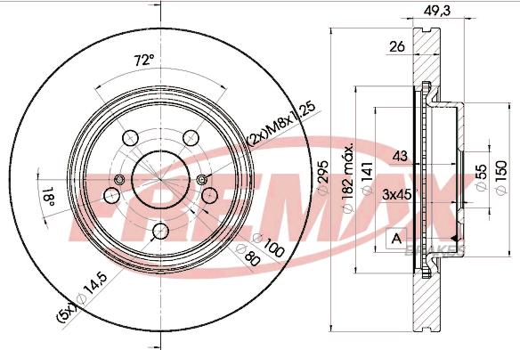 FREMAX BD-0505 - Kočioni disk parts5.com