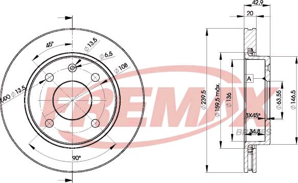 FREMAX BD-1064 - Brake Disc parts5.com