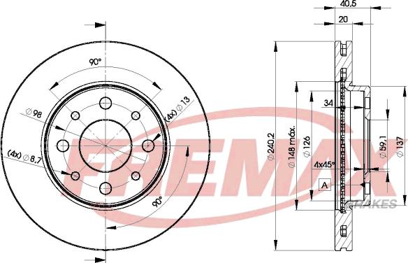 FREMAX BD-8929 - Disco de freno parts5.com