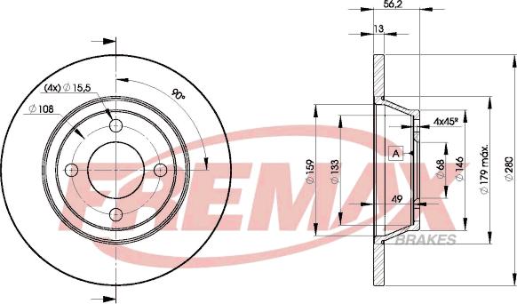 FREMAX BD-8014 - Piduriketas parts5.com