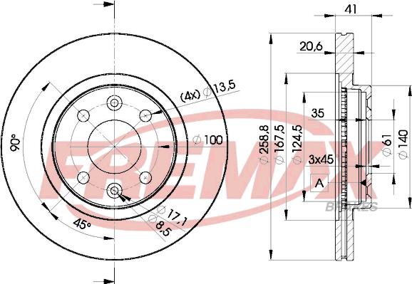 FREMAX BD-3550 - Disc frana parts5.com