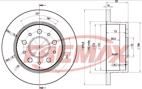 FREMAX BD-3806 - Disc frana parts5.com