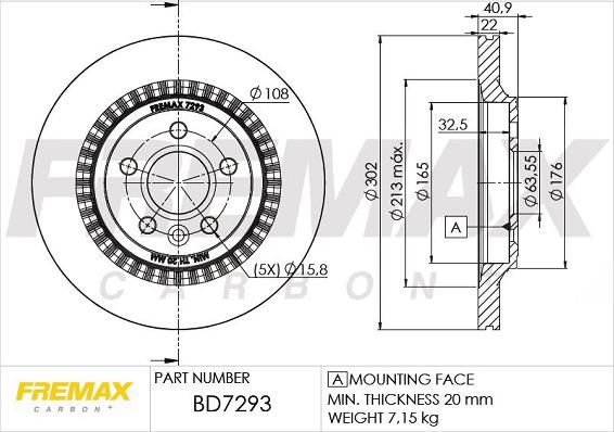 FREMAX BD-7293 - Brake Disc parts5.com