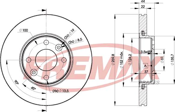 FREMAX BD-7795 - Disc frana parts5.com