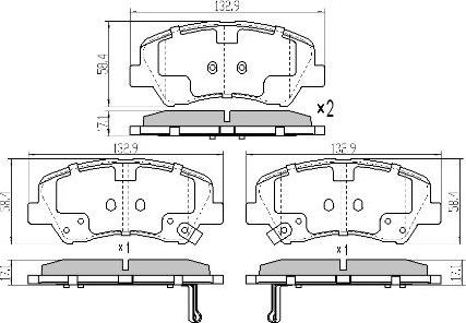 FREMAX FBP-5810 - Set placute frana,frana disc parts5.com