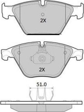 FREMAX FBP-1958 - Set placute frana,frana disc parts5.com