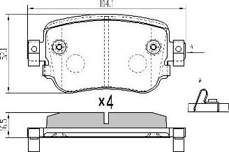 FREMAX FBP-1975 - Set placute frana,frana disc parts5.com