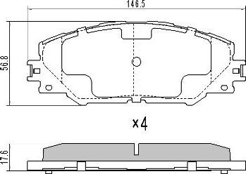 FREMAX FBP-1568 - Set placute frana,frana disc parts5.com