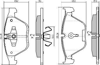 FREMAX FBP-1664 - Set placute frana,frana disc parts5.com