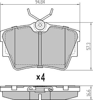 FREMAX FBP-1152 - Bremsbelagsatz, Scheibenbremse parts5.com