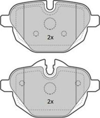 FREMAX FBP-1854 - Komplet zavornih oblog, ploscne (kolutne) zavore parts5.com