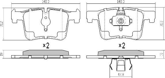 FREMAX FBP-1857 - Set placute frana,frana disc parts5.com