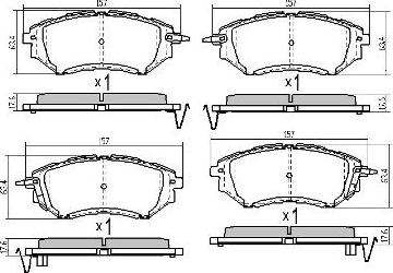 FREMAX FBP-1800 - Fren balata seti, diskli fren parts5.com