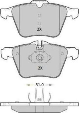 FREMAX FBP-1811 - Комплект спирачно феродо, дискови спирачки parts5.com