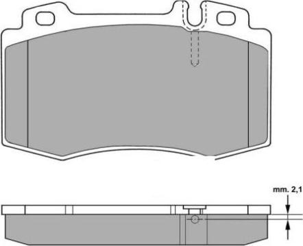 FREMAX FBP-1299 - Σετ τακάκια, δισκόφρενα parts5.com