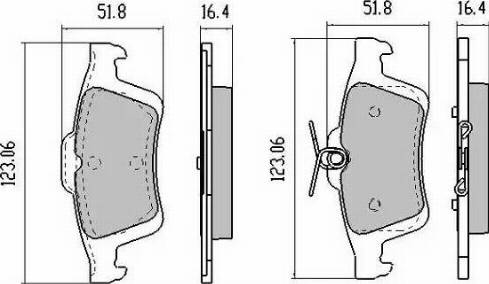 FREMAX FBP-1254-01 - Zestaw klocków hamulcowych, hamulce tarczowe parts5.com