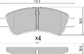 FREMAX FBP-1212 - Fren balata seti, diskli fren parts5.com