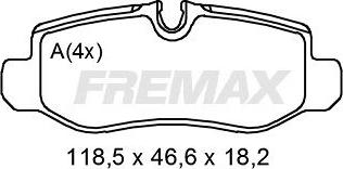 FREMAX FBP-2010 - Komplet pločica, disk-kočnica parts5.com