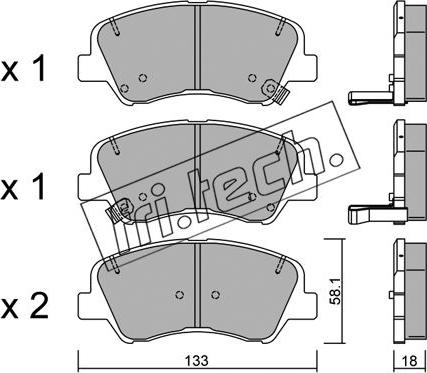 Fri.Tech. 959.0 - Set placute frana,frana disc parts5.com