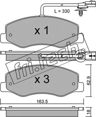 Fri.Tech. 917.0 - Aksesuar seti, Fren pabucu parts5.com