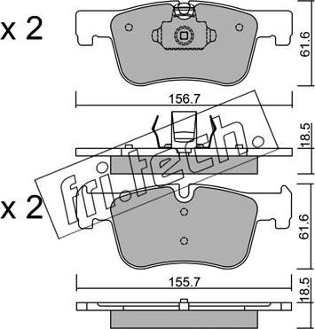 Fri.Tech. 976.0 - Set placute frana,frana disc parts5.com