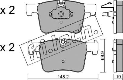 Fri.Tech. 977.0 - Set placute frana,frana disc parts5.com