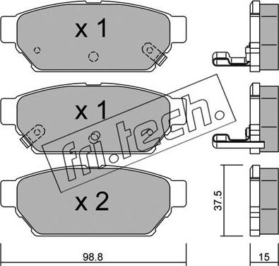 Fri.Tech. 411.0 - Set placute frana,frana disc parts5.com