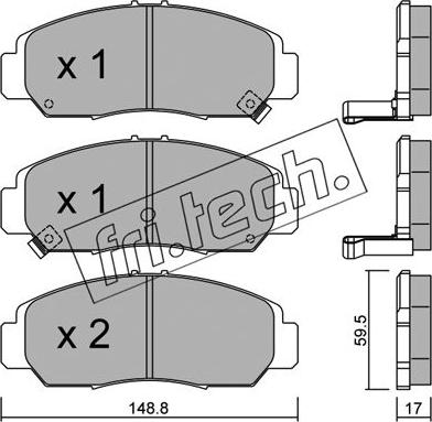 Fri.Tech. 478.0 - Juego de pastillas de freno parts5.com