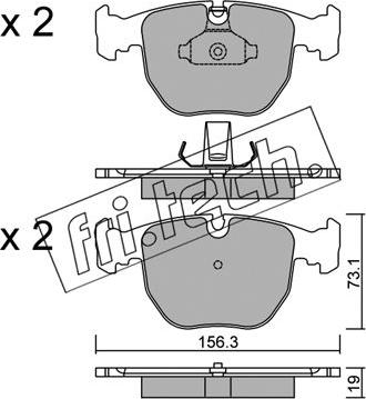 Fri.Tech. 575.0 - Set placute frana,frana disc parts5.com