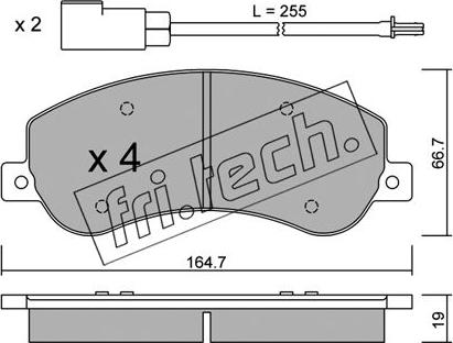 Fri.Tech. 696.0 - Set placute frana,frana disc parts5.com