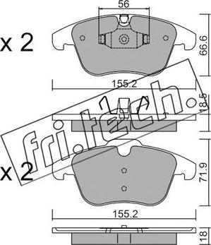 Fri.Tech. 691.5 - Set placute frana,frana disc parts5.com