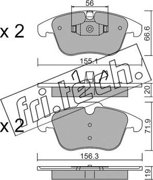 Fri.Tech. 691.0 - Piduriklotsi komplekt,ketaspidur parts5.com