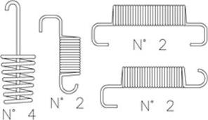 Fri.Tech. 144.0 - Zubehörsatz, Bremsbacken parts5.com