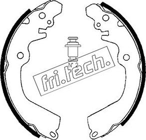 Fri.Tech. 1064.167 - Set saboti frana parts5.com